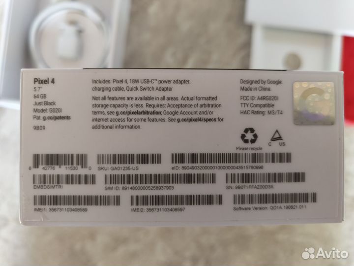 Google Pixel 4, 6/64 ГБ