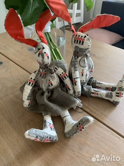 Ручная работы игрушка заяц