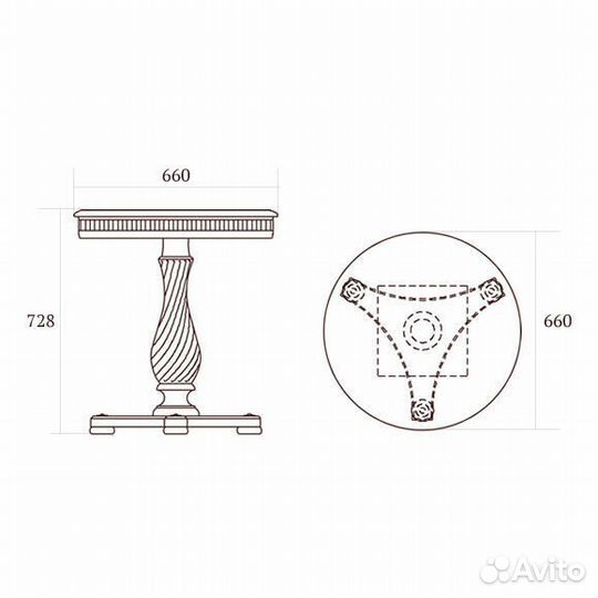 Стол кофейный 