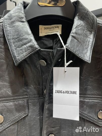 Новая мужская кожаная куртка Zadig&Voltaire