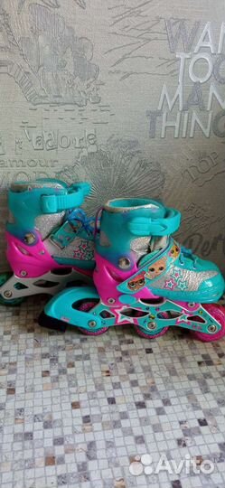 Роликовые коньки детские раздвижные