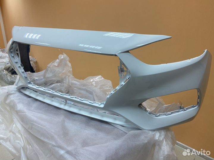 Бампер передний Hyundai Solaris 2017-2020 Белый