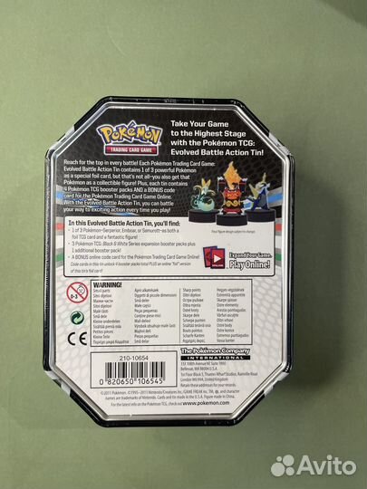 Покемон карточки тинбокс