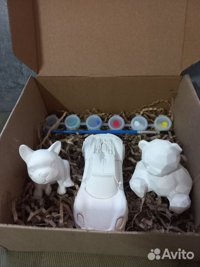 Набор для раскрашивания, гипсовые фигурки