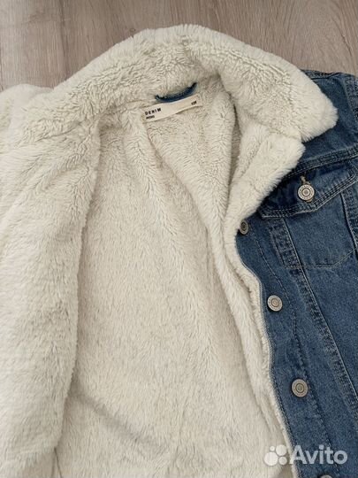 Джинсовая куртка теплая детская