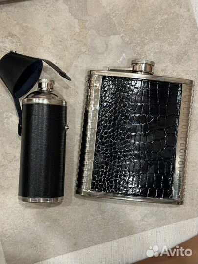 Фляги новые 2 шт и ситечко для заварки чая