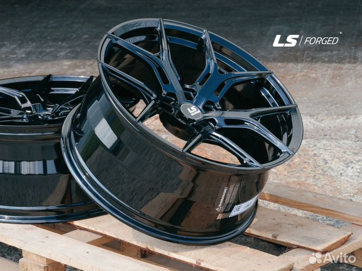 LS Forged FG14 9.5x22 5*114.3 ET47 DIA67.1 BK Кованый