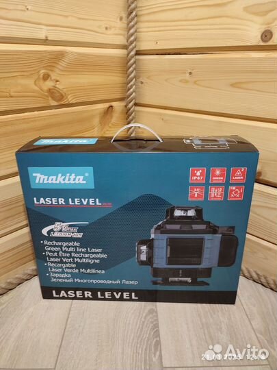 Лазерный уровень makita c треногой 4D 360 16 лучей