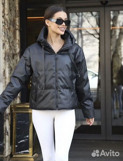 Кожаная куртка женская демисезонная новая