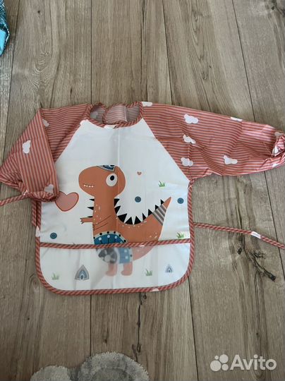 Фартук накидка с рукавами для творчества малышу