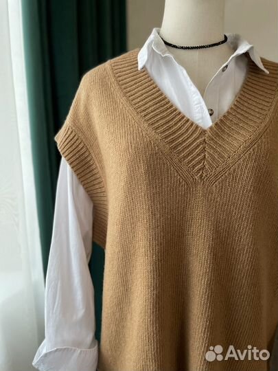 Жилет из мериносовой шерсти