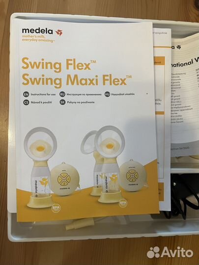 Молокоотсос medela swing flex электрический