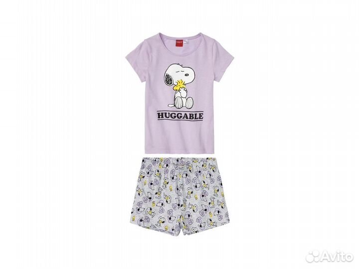 Комплект футболка и шорты пижама для девочки