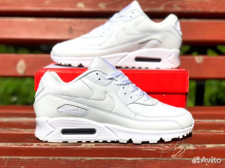 Кроссовки мужские Nike Air Max 90' white (40-44)