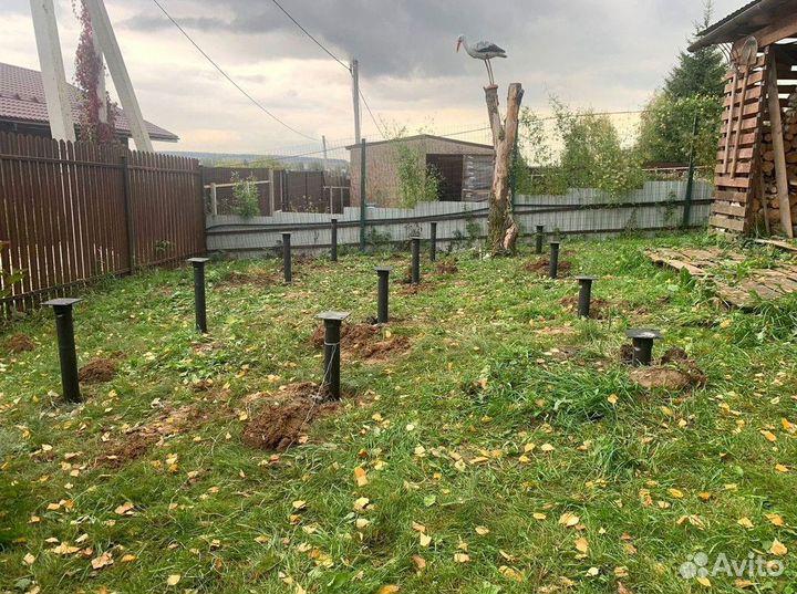 Установка винтовых свай