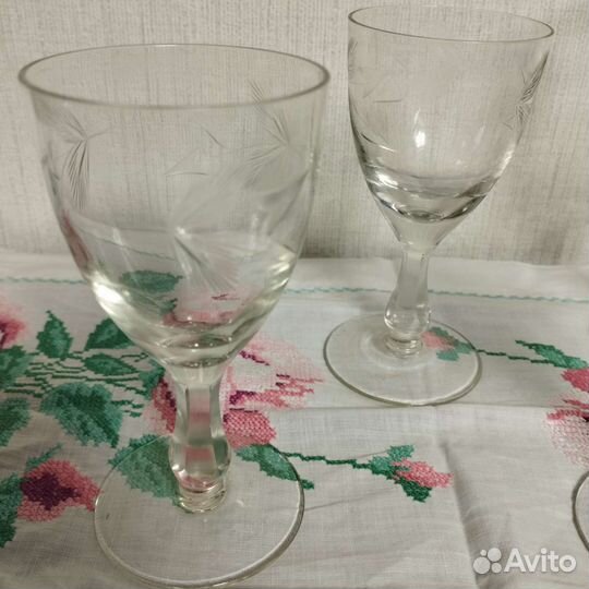 Бокалы и рюмки. Стекло. ссср. За всё