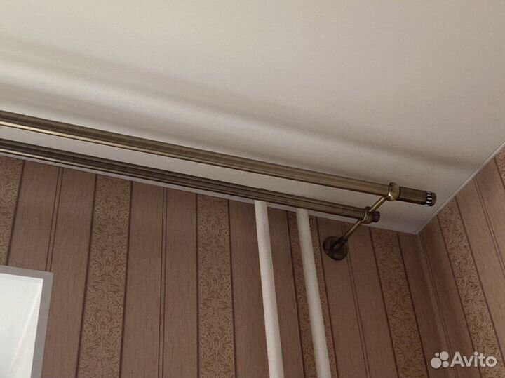 Карниз потолочный двухрядный металлический б/у