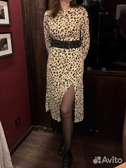 Платье vittoria vici женское леопардовое S 44-46