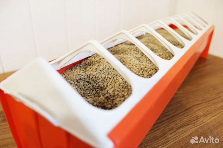 Кормушка-поилка лотковая для кур 75 см