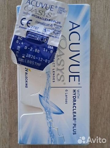 Линзы Acuvue oasis новые -2д
