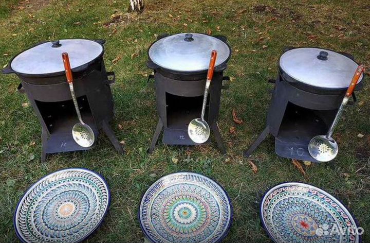 Казан чугунный Узбекистан с крышкой