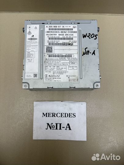 Магнитола Mercedes C-Class W205 A2059009714