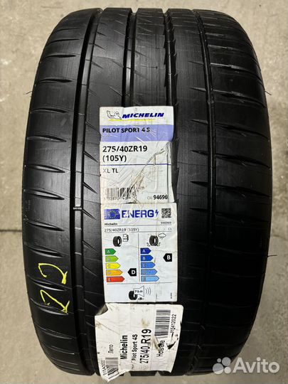 Michelin Pilot Sport 4 S 245/45 R19 и 275/40 R19 105Y