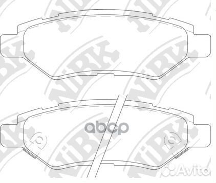 Колодки тормозные cadillac CTS 2.8 08- задние C