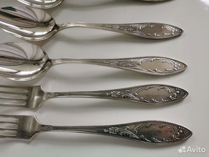 Мельхиоровые вилки ложки СССР