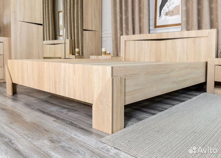 Кровать двухспальная 160х200 светлая