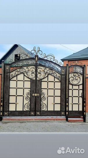 Козырьки навесы кованые