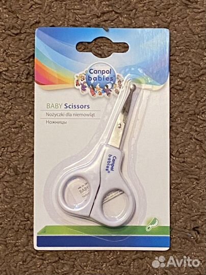 Ножницы детские, пустышка, прорезыватели для зубов