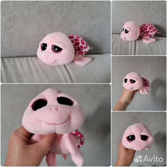 Мягкая игрушка глазастик кошка кот черепаха собака