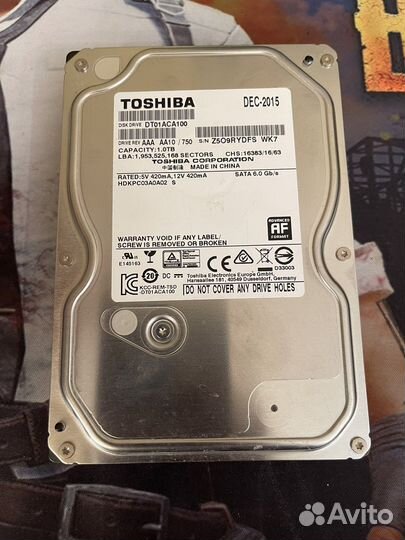 Жесткий диск 1 тб toshiba