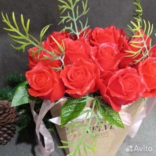 Букет из мыльных цветов