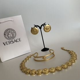 Versace premium украшения, колье, браслет, серьги