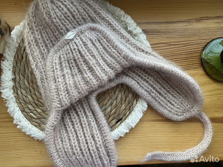 Шапка ушанка новая из пуха норки