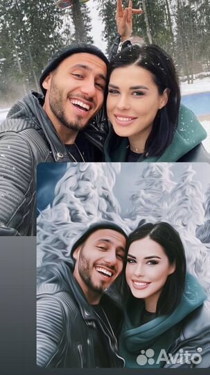 Портрет по фото В стиле 