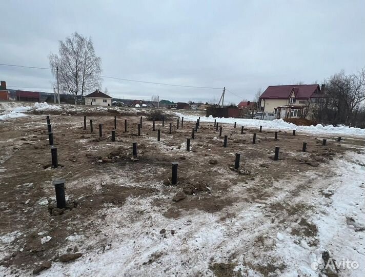 Установка винтовых свай