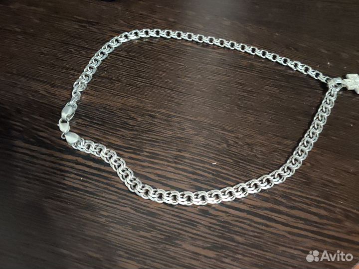 Мужская серебряная цепь