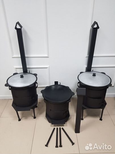 Узбекский казан и печь под казан