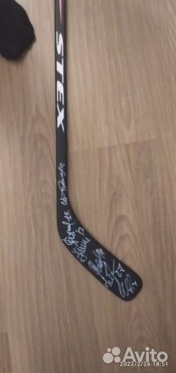 Клюшка хоккейная подростковая с автографами