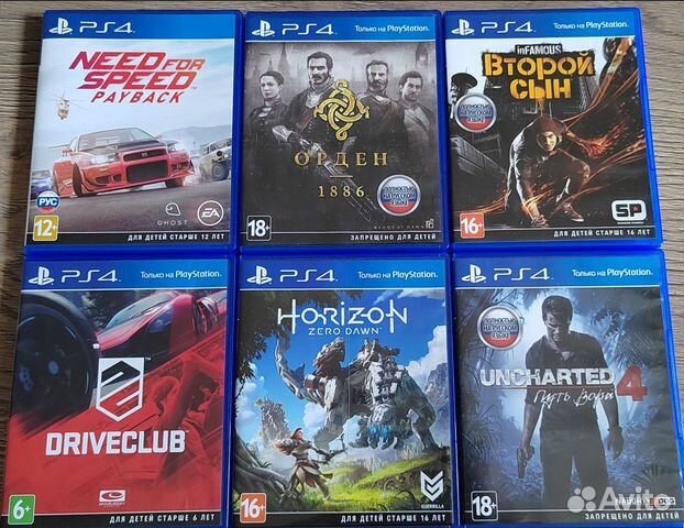 Диски пс4 (NFS, God Of War,DriveClub, inFamous) купить в Сыктывкаре ...