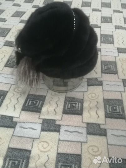 Шапка норковая женская