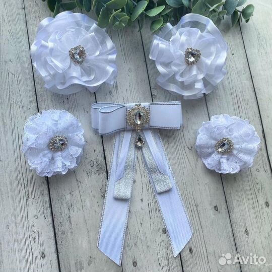 Школьные бантики/галстук брошь