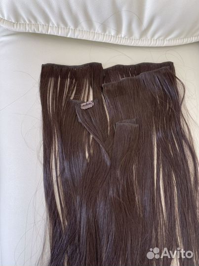 Волосы на заколках