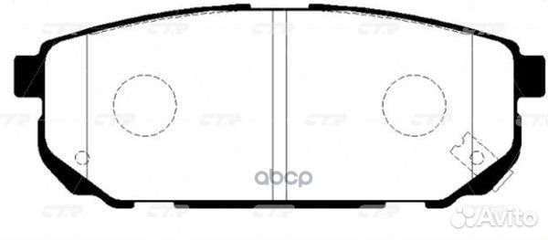 Колодки тормозные задние дисковые к-кт 'GK0525 CTR
