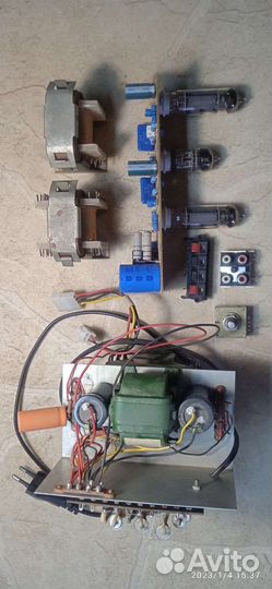 Плата и детали для сборки лампового усилителя