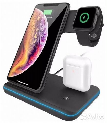 Док-станция 3 in 1 Wireless Charger WX018