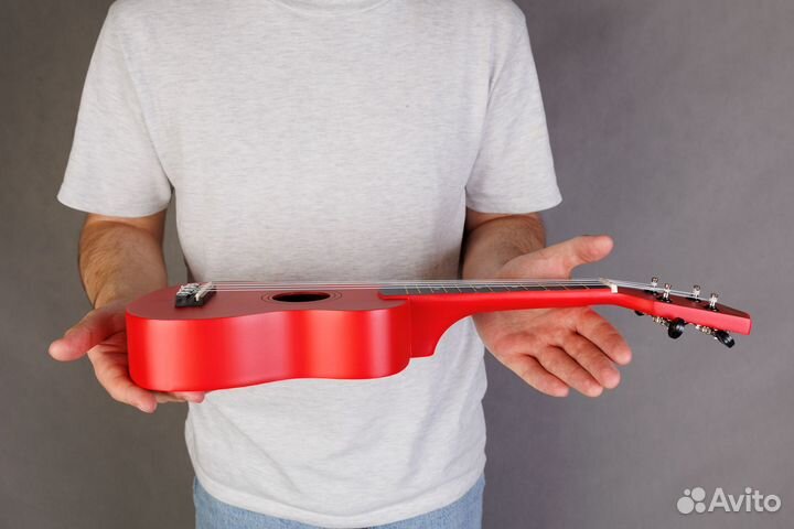 Новая Укулеле сопрано, красный цвет, Homage